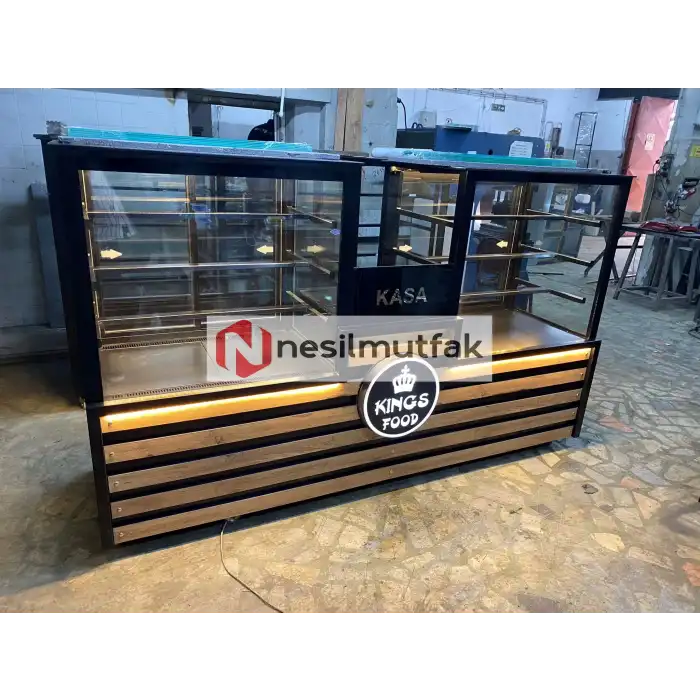 Pasta Tatlı Dolabı Orta Kasalı