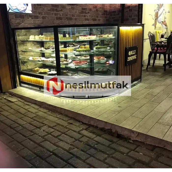 Pasta Tatlı Teşhir Dolabı Cephe Model