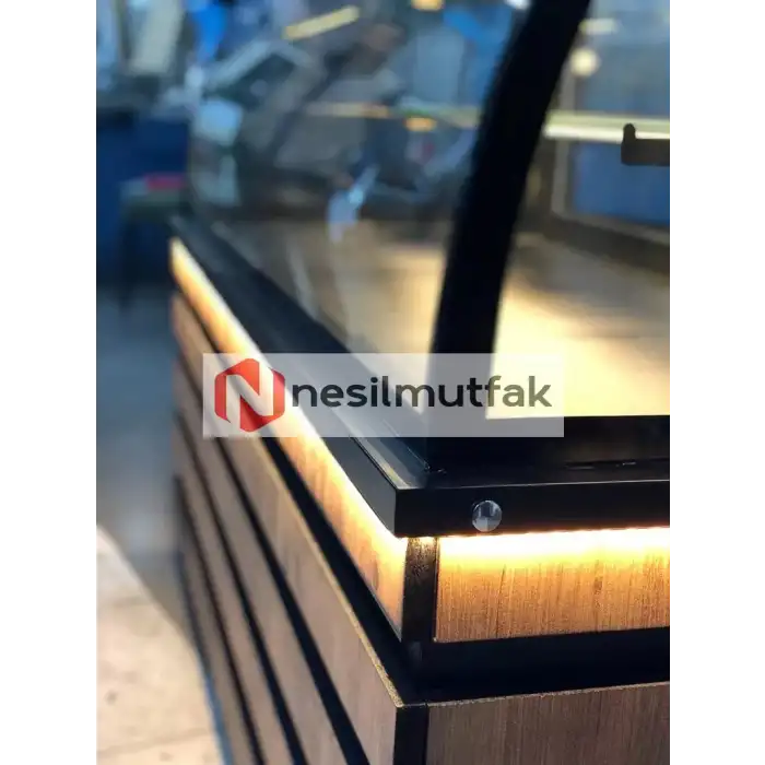 Pasta Teşhir Dolabı Ahşap Model