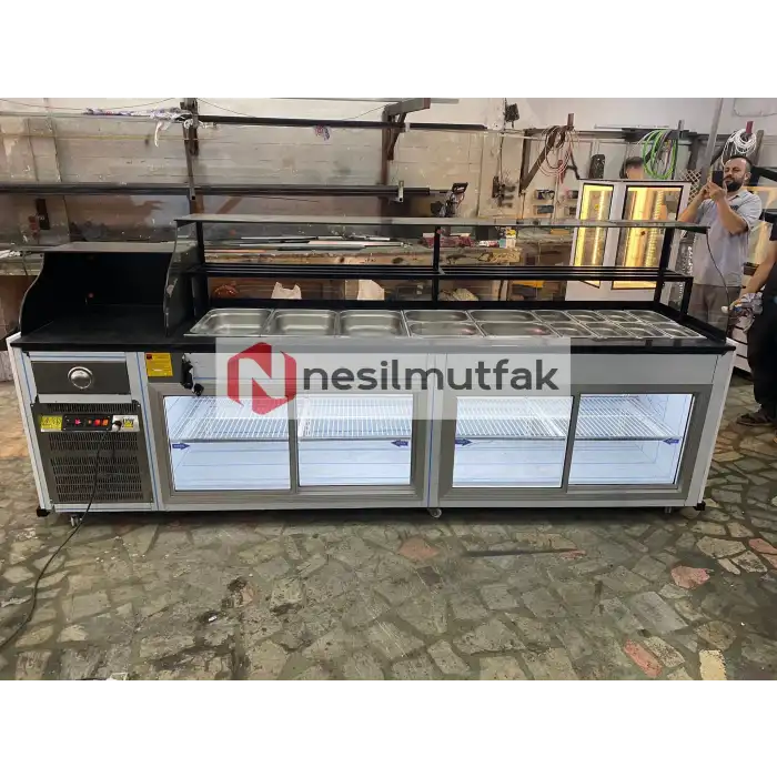 Salata ve Salatbar Dolabı Sarı Model