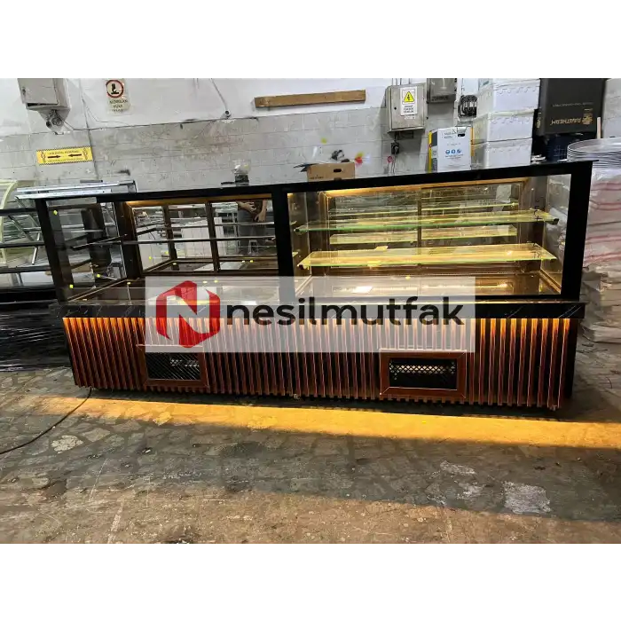 Starbucks Modeli Meşrubat Pasta Dolabı