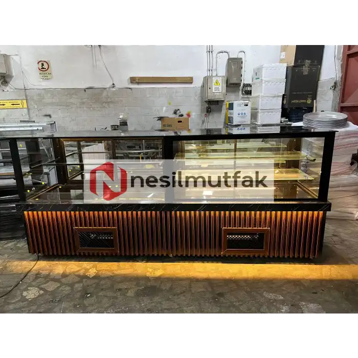 Starbucks Modeli Meşrubat Pasta Dolabı