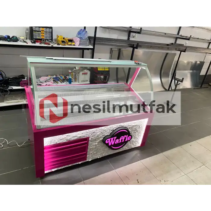 Waffle Dolabı Ön Taş Dekorlu