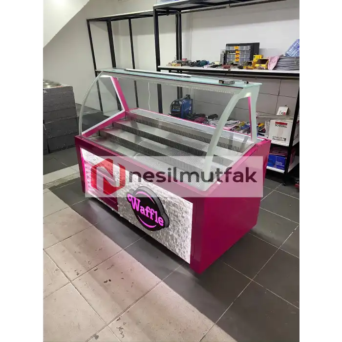 Waffle Dolabı Ön Taş Dekorlu