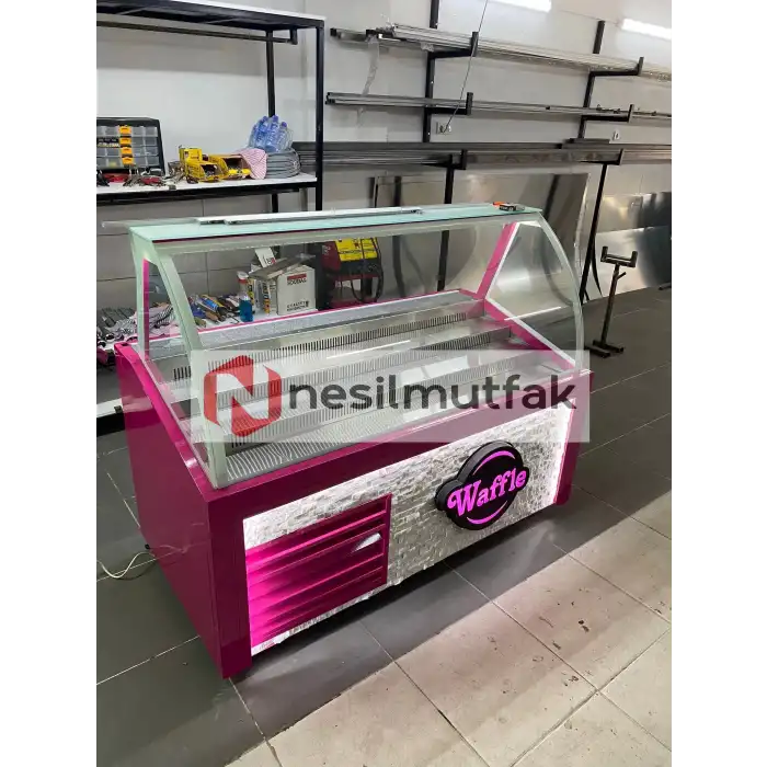 Waffle Dolabı Ön Taş Dekorlu