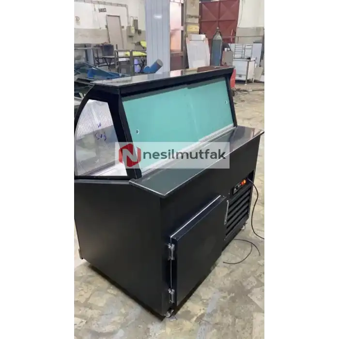 Waffle Dolabı Siyah Dekor Model