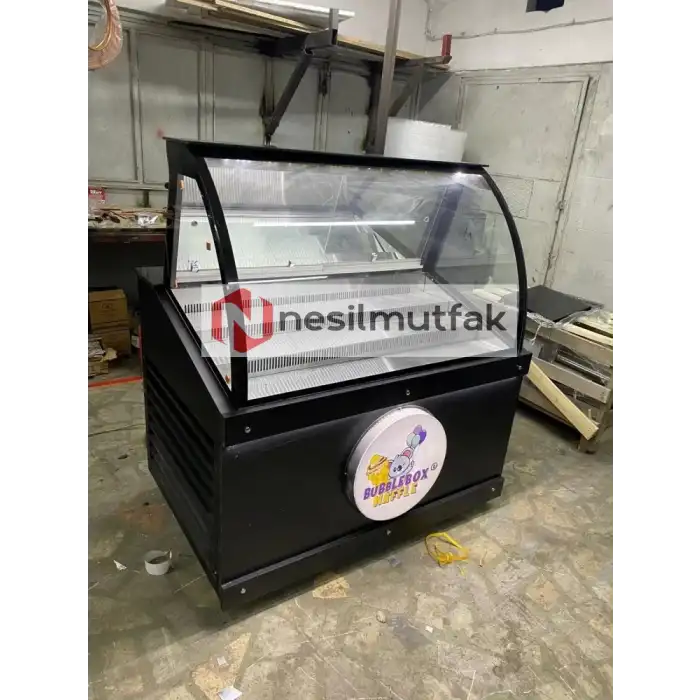 Waffle Dolabı Siyah Dekor Model