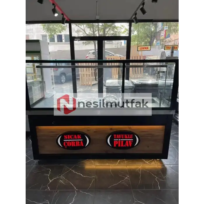 Yemeklik ve Pilav Tezgahı Ahşap Model