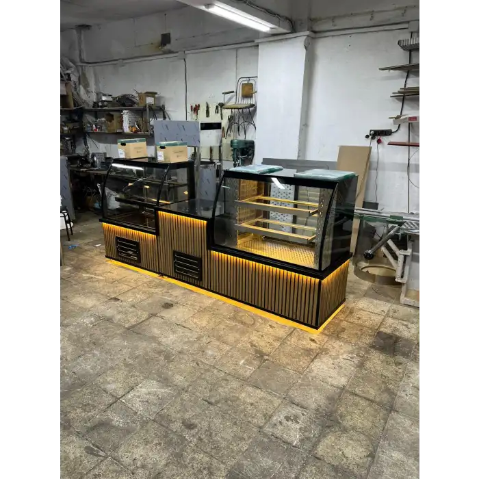 Orta Kasalı Kompakt Vitrin Pasta ve Kebap Et Dolabı NSL-30