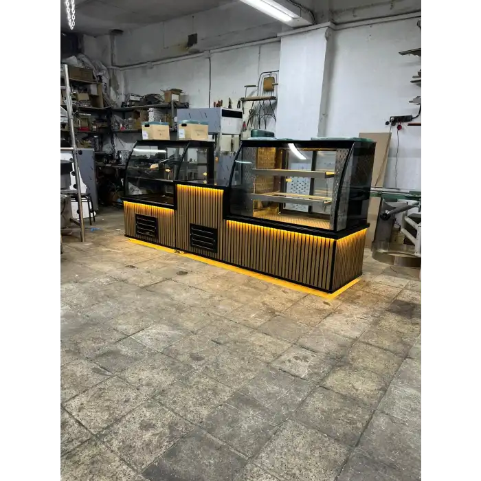Orta Kasalı Kompakt Vitrin Pasta ve Kebap Et Dolabı NSL-30