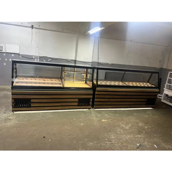 Pasta Waffle ve Salatabar Teşhir Reyonu Set Model NSL-47
