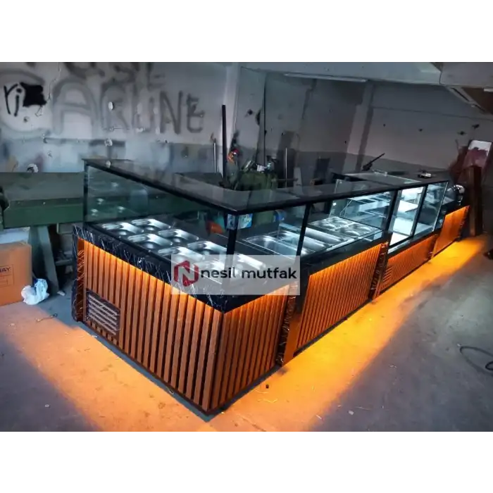 SALATBAR PASTA VE KEBAP DOLABI PİZZA TEZGAHI