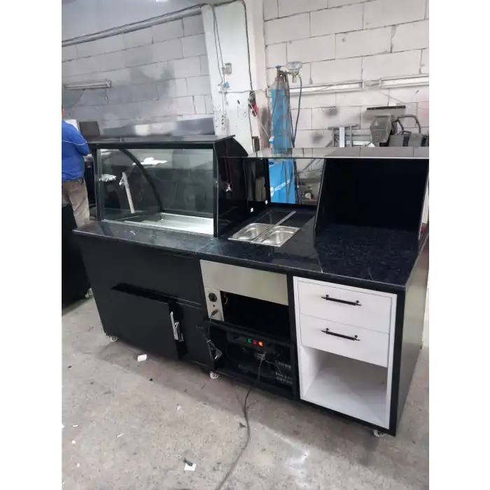 WAFFLE DOLABI VE ÇIKOLATA TEZGAHI