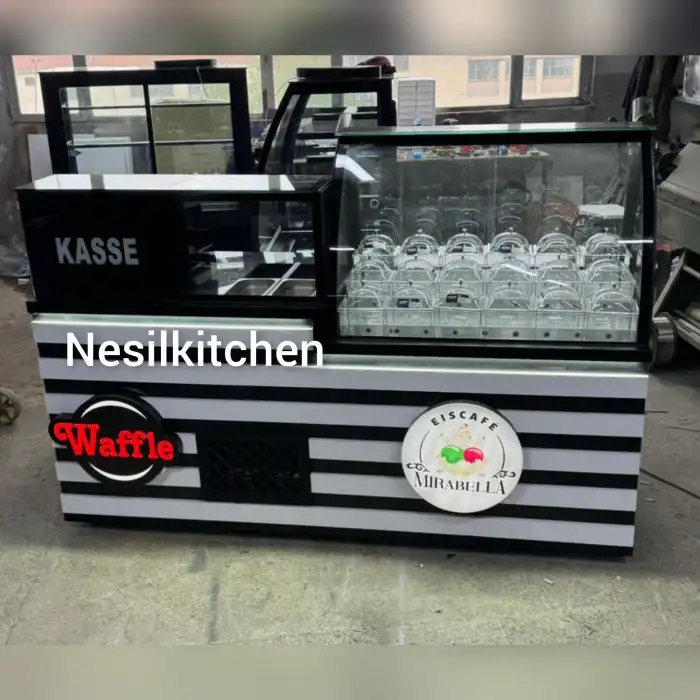 WAFFLE DOLABI VE ÇIKOLATA TEZGAHI