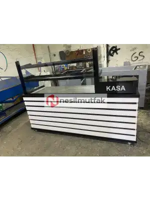 Baklava ve Börek Tezgahı Beyaz Şerit Model