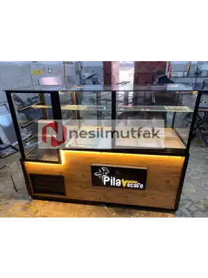 Benmari ve Pasta Tezgahı Seti Ahşap Model