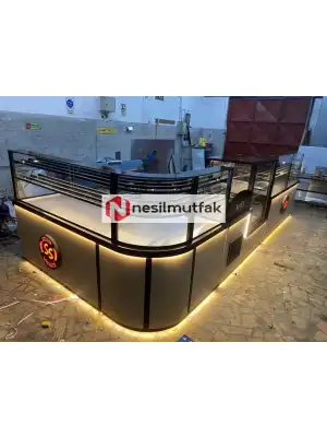 Böreklik Baklava Tezgahı ve Pasta Dolabı Set Model