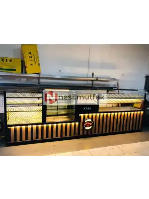 Böreklik Baklava ve Ekmeklik Tezgahı Ahşap Model