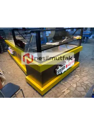 Böreklik ve Baklava Tezgahı Sarı Dekor Model