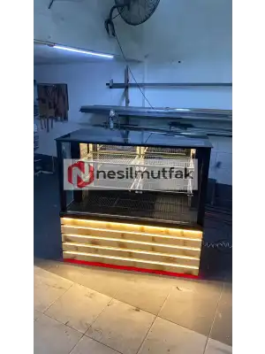 Kebap ve Meze Dolabı Ahşap Model