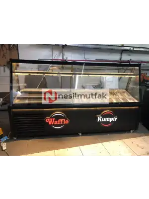 Kumpir ve Waffle Dolabı Black Model