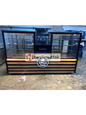 Pasta Tatlı Dolabı Orta Kasalı