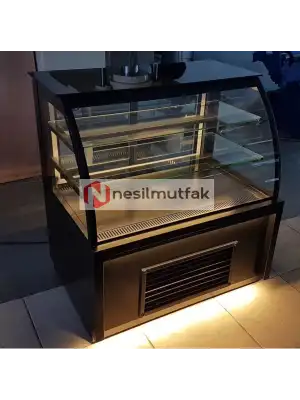 Pasta Tatlı Dolabı Siyah Model