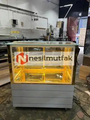 Pasta Tatlı Teşhir Dolabı Gold Model