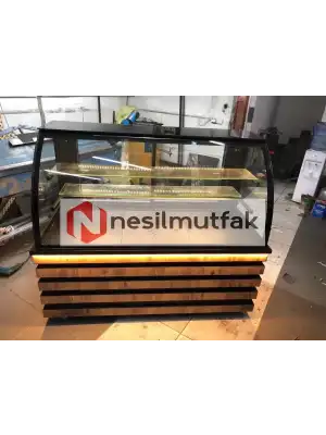 Pasta Teşhir Dolabı Ahşap Model