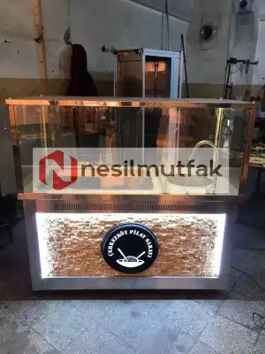 Pilav Ayran Tezgahı Ön Taş Dekorlu