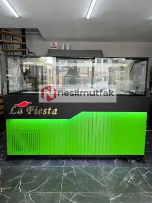 Salatabar Dolabı Yeşil Konsept Model