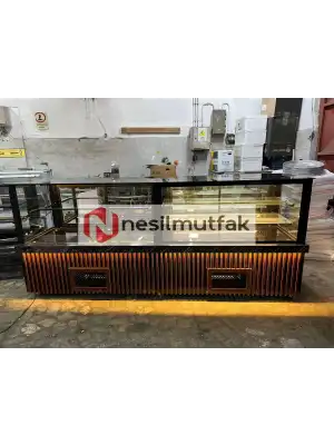 Starbucks Modeli Meşrubat Pasta Dolabı