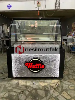 Waffle Dolabı Önü Taş Dekorlu