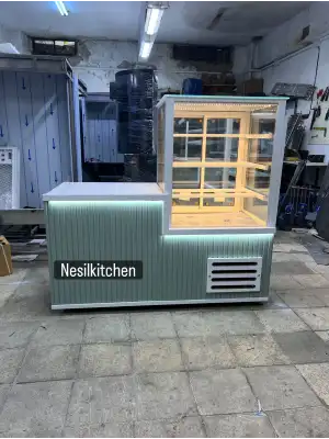 Pasta Vitrin Dolabı Bankolu NSL-12