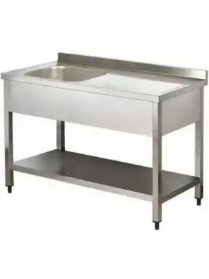 Eyveli, Taban Raflı Paslanmaz Mutfak Çalışma Tezgahı