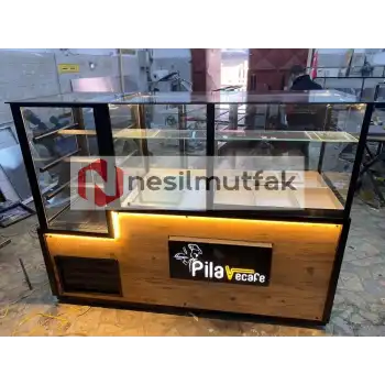 Benmari ve Pasta Tezgahı Seti Ahşap Model