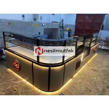 Böreklik Baklava Tezgahı ve Pasta Dolabı Set Model