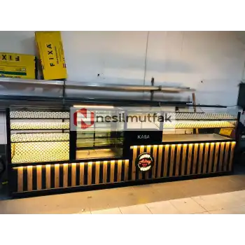 Böreklik Baklava ve Ekmeklik Tezgahı Ahşap Model