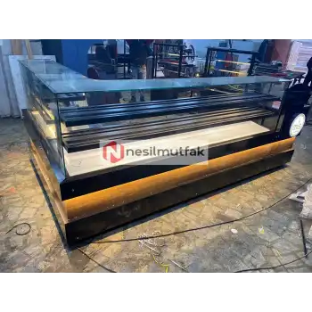 Böreklik ve Baklava Tezgahı Ahşap Dekor Model