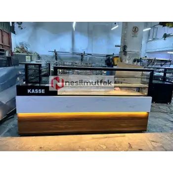 Böreklik ve Baklava Tezgahı Ön Ahşap Model