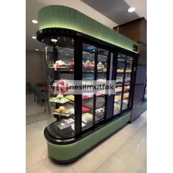 Dik Cephe Pasta Teşhir Dolabı