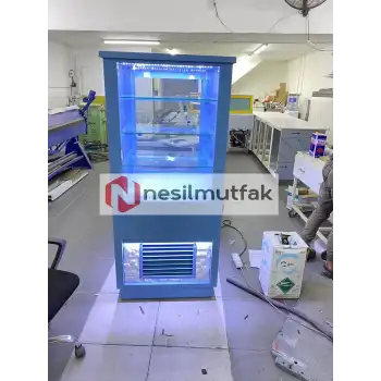 Dik Pasta Dolabı Ön Taş Dekorlu