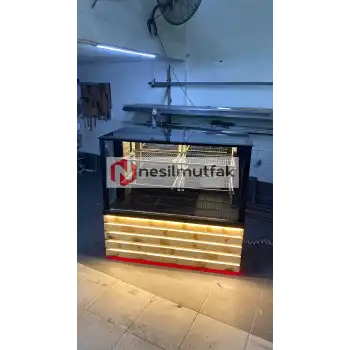 Kebap ve Meze Dolabı Ahşap Model