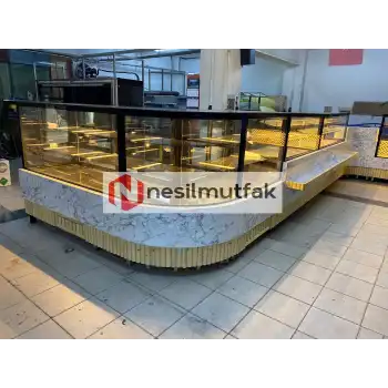 Böreklik Baklava ve Ekmeklik Tezgahı ve Pasta Dolabı Set