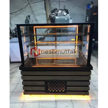 Pasta Tatlı Dolabı Ahşap Model