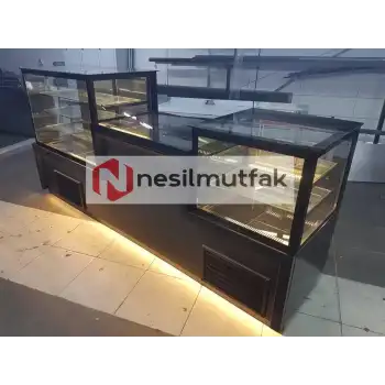 Pasta Tatlı Teşhir Dolabı Black Model