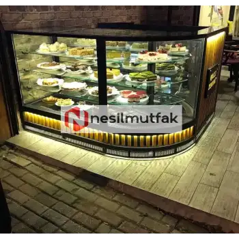 Pasta Tatlı Teşhir Dolabı Cephe Model