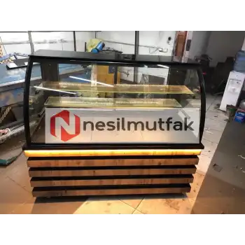 Pasta Teşhir Dolabı Ahşap Model