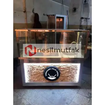 Pilav Ayran Tezgahı Ön Taş Dekorlu