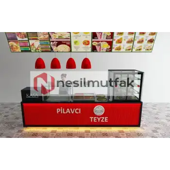 Pilav Tezgahı Kırmızı Model